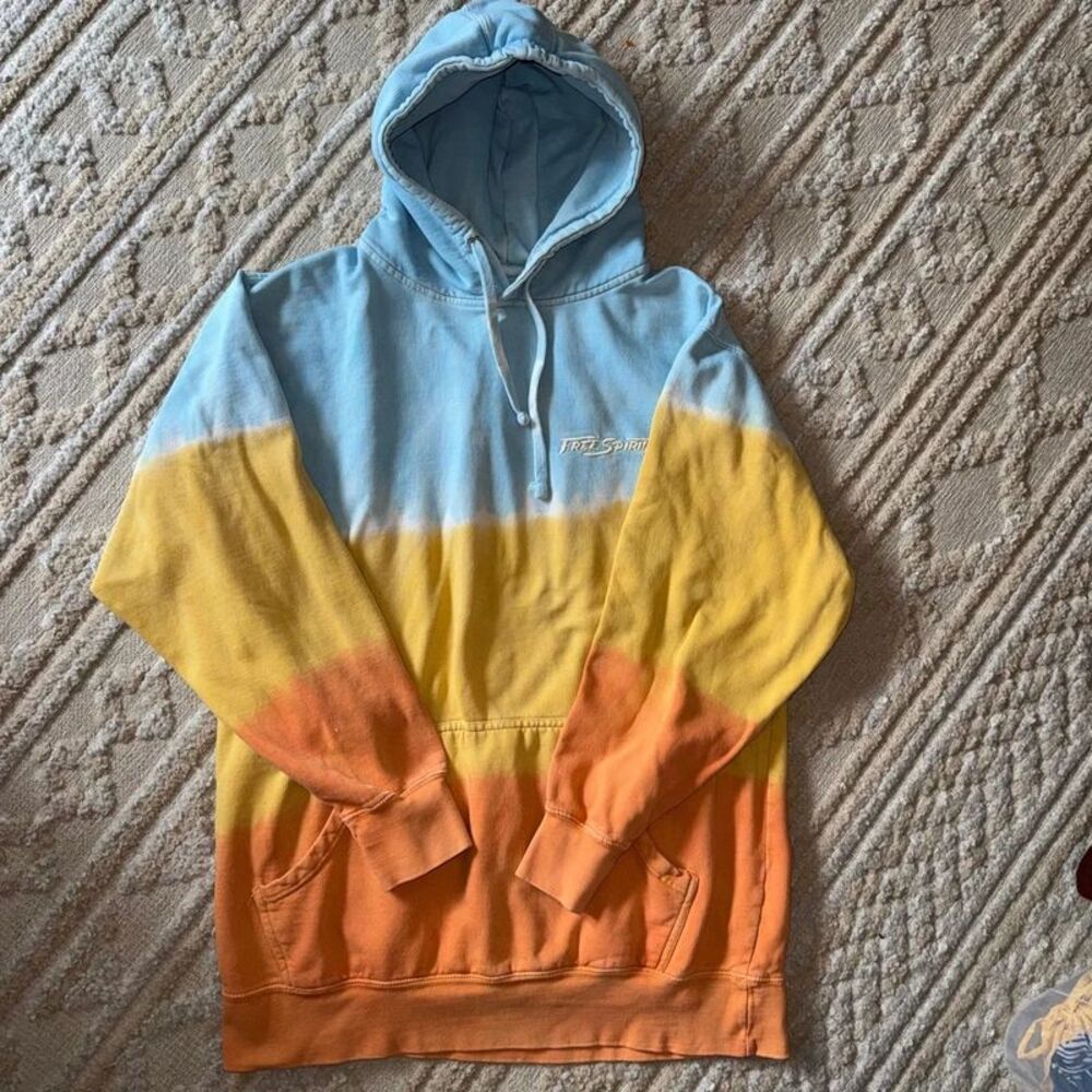Khalid Free Spirit 2019 Tour Hoodie XXL Blue Yellow Orange Gradient